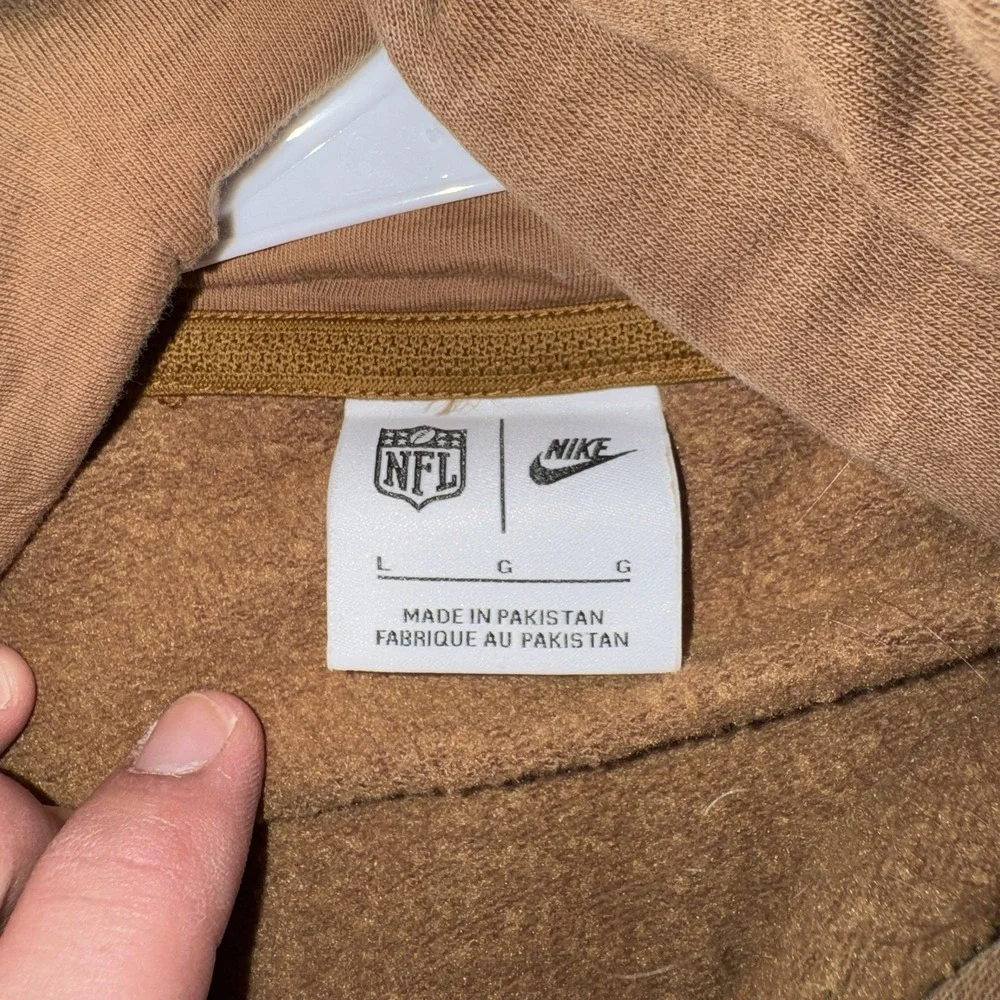 Men's Large Nike Tennessee Titans Support Our Troops Pullover Hoodie Brown NFL‎